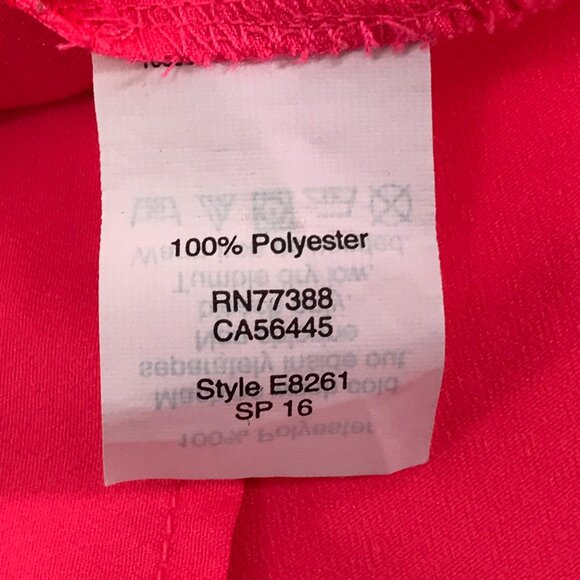 J. Crew Factory Sleeveless Popover Blouse Women's Size 10 Pink Career Summer - Picture 9 of 10